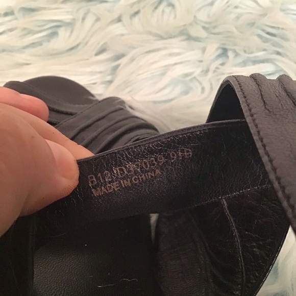 Cole Haan Black Leather Wedges size 9 1/2 - Picture 8 of 8